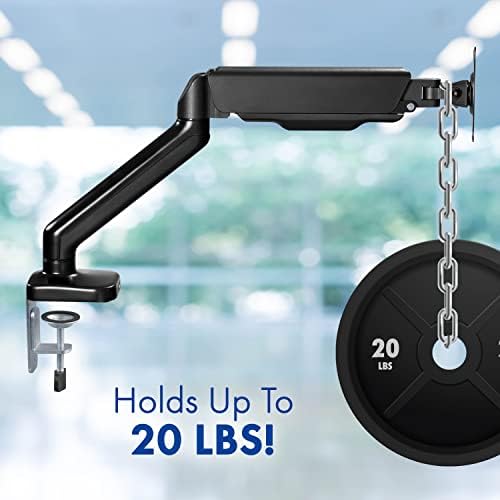 Spring LCD Monitor Arm with USB and Multimedia Ports for: LG 29WP60G-B UltraWide Monitor 29" 21:9 FHD (2560 x 1080) IPS Display