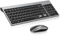 cimetech Wireless Keyboard and Mouse Combo - Grey Black