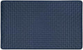 Woven-Embossed Faux-Leather Anti-Fatigue Mat, 18 x 30 in, Navy