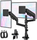 monTEK Dual Monitor Arm, Vertical Stackable 17–40" Full Motion with USB
