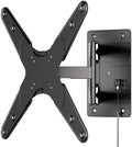 Mount-It! Lockable RV TV Mount 23-55 Inch, Full Motion RV TV Wall Mount for Camper, Travel Trailer & Motorhome, Pull Cord Locking Mechanism, Quick Release, Heavy Duty VESA 75x75-400x400, 77 lb