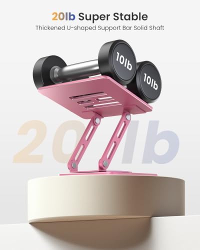 LOXP Heavy-Duty Base for Tablet Stand for Desk, Drawing Tablet Stand Pink