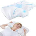 HOMCA Cervical Pillow, Ergonomic Memory Foam Neck Pillow for Pain Relief