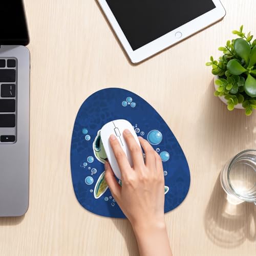 Water Drop Mouse Pad 7.3x8in Non-Slip for Laptop, Bookshelf
