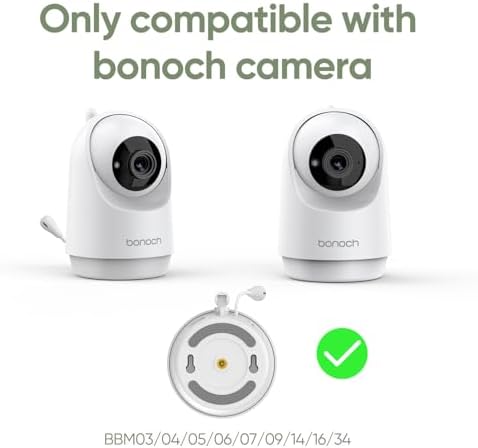 bonoch Baby Monitor Mount for BBM01/ BBM02/ BBM03/14 Crib Camera Holder Wall Mount Flexible Twist Versatile Without Wall Damage, Baby Camera Stand for Crib Nursery