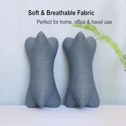 Neck & Cervical Pillows Dog Bone Shaped Travel Neck Pillows With Washable Removable Cover For Car Bus Truck Driving Comfort Head Rest Support Bone Pillows For Neck Chiropractic Pillow ( Size : D )