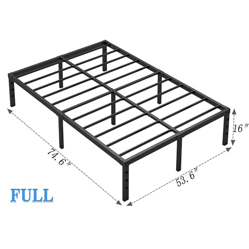 Metal Bed Frame,Full Size Bed Frame with Storage Space,16 Inch