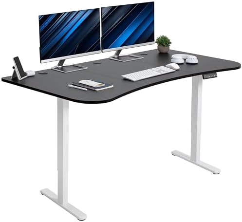 VIVO Black 63 x 32 in Standing Desk, DESK-KIT-E2W1B