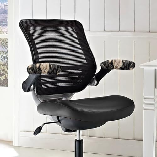 Rose Butterfly Print Office Chair Armrest Covers Set of 2 Dust-Proof Stretchable Gaming Chair Armrest Slip Covers Easy to Install