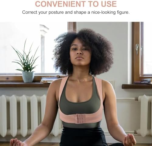 Beavorty Posture Corrector for Women Back Support Brace for Hunchback Relief Adjustable Chest Support Belt Breathable Shoulder and Waist 11.81 X 3.93 in
