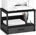 MARTY Desktop Printer Stand with Storage Drawer, Printer Riser for Desk