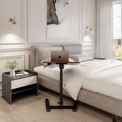 25" Mobile Folding Desk: Pneumatic Sit-Stand, No Assembly