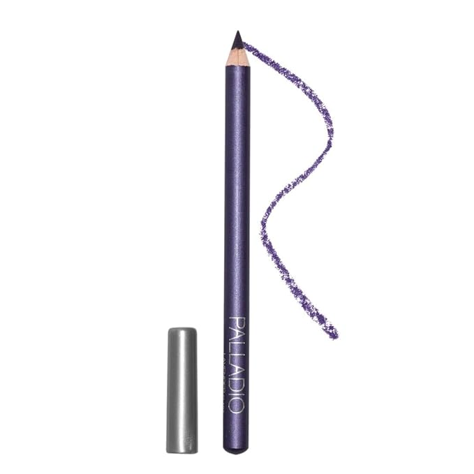 Palladio Wooden Eyeliner Pencil, Thin Pencil Shape, Easy Application, Firm yet Smooth Formula, Perfectly Outlined Eyes, Contour and Line, Long Lasting, Rich Pigment, Lavender