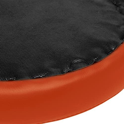 H&A Cross-Legged kneeing Chair for Office Home, Meditation Seat for Reducing Back Pain, Ergonomic Posture Corrective Seat with Height Adjustable (Orange), 26.5inch x 23.5inch