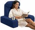 Reading Pillow/Backrest Pillow with Arms, Cup Holder & Phone Pocket