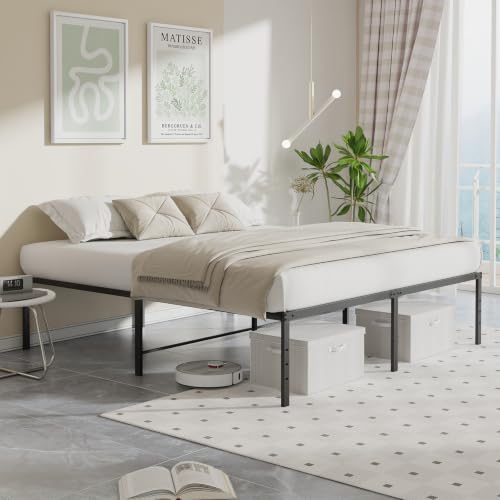 Full Size Metal Bed Frame, Platform Bed Frame, 18 Inch