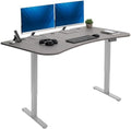 VIVO Dark Gray 60 x 24 in Standing Desk, DESK-KIT-E2G1G