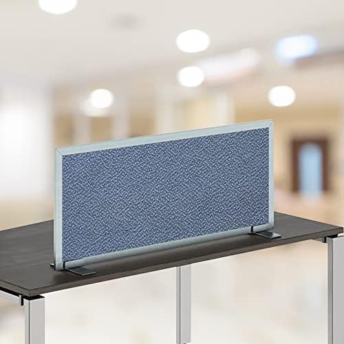 OBEX Acoustical Free Standing Privacy Screen, Cubicle Accessories Desk Privacy Panel, Desk Dividers for Office, Office Furniture Partitions Portable Sound Proof Dividers, 18" x 42", Twilight