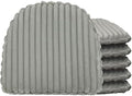 Klear Vu Raindrop The Gripper Non Slip Chair Cushions, Soft & Comfortable Seat Pad, Sitting Pillow for Kitchen, Dining or Office, 6 Count (Pack of 1), Lush Pewter