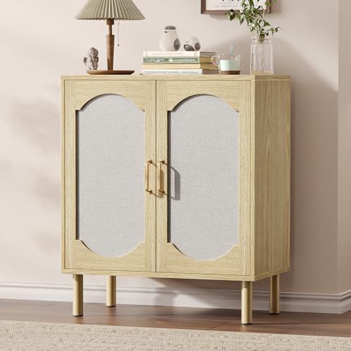 Sideboard Buffet Cabinet with Storage, Small Boho Entryway Credenza