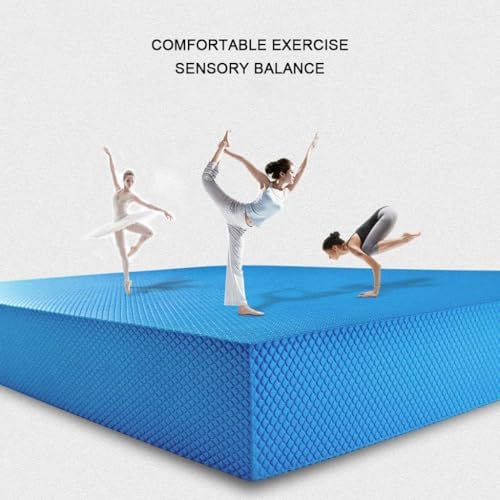 Yoga Knee Pad Foam Balance Pad Physical Therapy Core Balance Disc Extra Thick Non-Slip Exercise Floor Mat for Gym Fitness Stretching Pilate,40×33×5cm,Pink