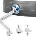 Heavy Duty Single Monitor Mount for 13"-49" Curved Screens, White