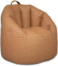 Big Joe Milano Lightweight Kids Bean Bag Chair, Brownbutter Honey