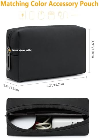 HYZUO 13 Inch Laptop Case Sleeve with Stand for MacBook Air, Black