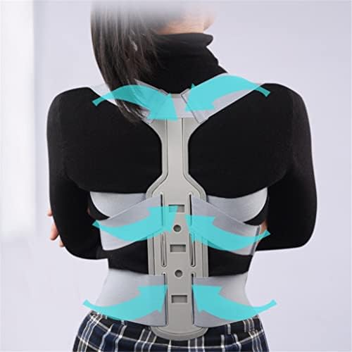 Invisible Chest Posture Corrector Scoliosis Back Brace Spine Belt Shoulder Support Poor Posture Correction Belt(Small) (Gray,Medium)