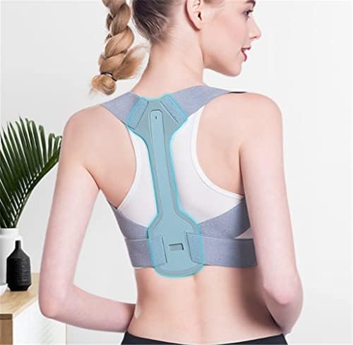 Men and Women Adults Universal Anti-Hunchback Orthosis Spinal Correction Invisible Posture Band(Medium) (Gray,Small)