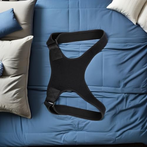 2pcs Hunchback Posture Corrector Shoulder Support Brace Black