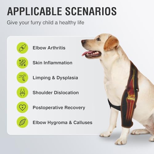 Dog Elbow Brace for Small Dogs, Shoulder Support & Easy Movement