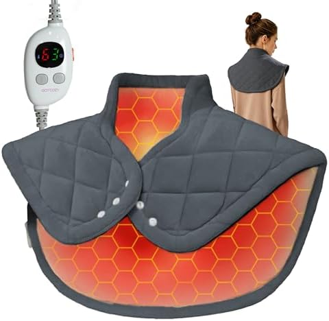GOTCOZY Heating Pad 22"x23" for Back Pain Relief & Cramps(Slate Gray)