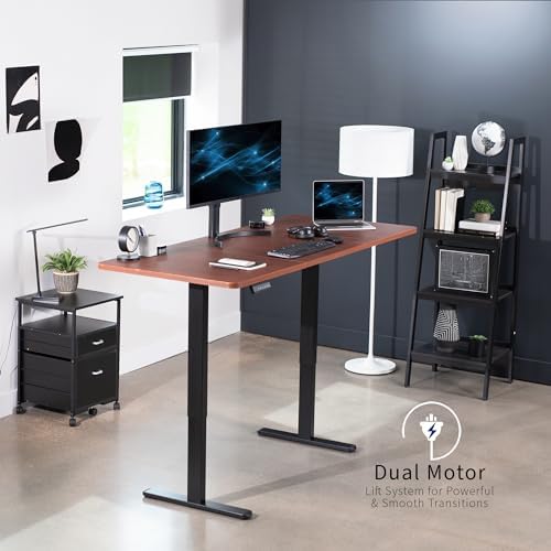 VIVO Dark Walnut 71 x 30 in Standing Desk, DESK-KIT-E2B7D