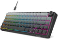 RK ROYAL KLUDGE R65 Wired Gaming Keyboard with Volume Knob, 60% Percent RGB Backlit Mechanical Keyboard, Side Printed PBT Keycaps, QMK/VIA, 66 Keys Hot Swappable Beige Switch, Gradient Black