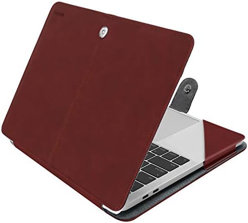 MOSISO PU Leather Sleeve Case Compatible with MacBook Air 13.6 inch