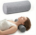 Bogey's Antidote Neck Roll Pillow for Pain Relief Sleeping, Cervical Memory Foam Cylinder Pillow,Travel Bolster Pillow for Bed for Side Sleepers Back Sleeper,15.7 * 6 * 6 inch (Grey Grid)