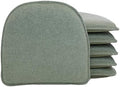 Klear Vu Raindrop The Gripper Non Slip Chair Cushions, Soft & Comfortable Seat Pad, Sitting Pillow for Kitchen, Dining or Office, 6 Count (Pack of 1), Green