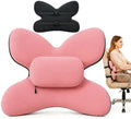 Lumbar Support Pillow for Office Chair & Car, Desk Chair Back Cushion,,Pink