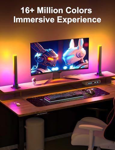 RGB Light Bar, LED Light Bar, APP Control USB Powered, Color Changing TV Backlight Music Sync Ambient Lighting for Room PC Monitor Gaming Party Desk
