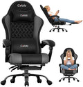 Czlolo Fabric Big and Tall Gaming Chair with Extended Footrest