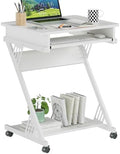 ALISENED Computer Desk for Small Spaces Compact Desk with Keyboard Tray