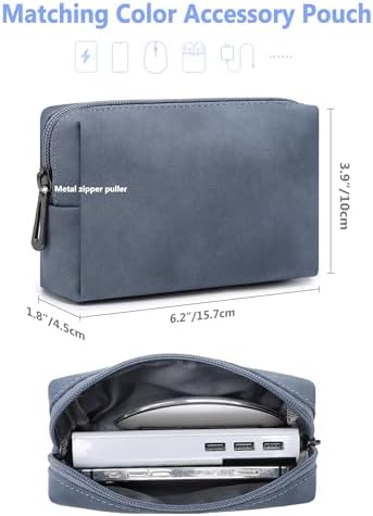 HYZUO 13.3-14 Inch Laptop Case Sleeve with Stand Feature, Haze Blue