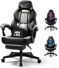 Big and Tall Gaming Chair for Adults, 400 lbs Heavy Duty, 21 in Wide Seat