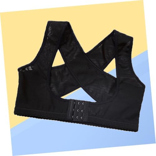 Adjustable Posture Corrector Belt for Women Black Size S Nylon Spandex