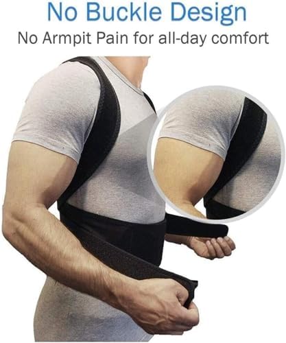 Adjustable Posture Corrector, Scoliosis Kyphosis Correction Strap, Relieves Pain(Medium)