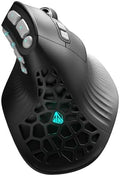 SOLAKAKA E9 PRO Vertical MMO Gaming Mouse with 8K Dongle- 36000 DPI PAW3395 Sensor,8,000Hz Polling Rate,Tri-Mode Ergonomic Wireless Mouse with 10 Side Buttons,RGB Mouse for PC/Mac - Black