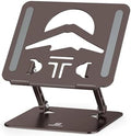Z-Shaped Laptop Stand for Desk Fits 10"-16" Notebook Coffee Brown