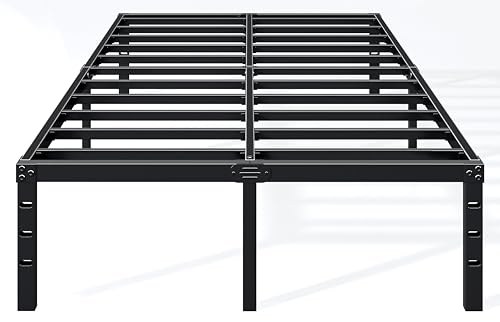 12 Inch Full Bed Frame, Under Bed Storage, Black