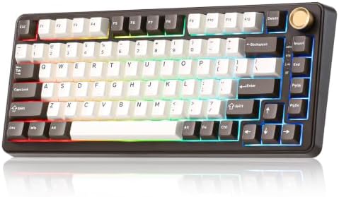 YUNZII B75 PRO 75% Wireless Mechanical Keyboard (Coffee Brown, MilkV2)